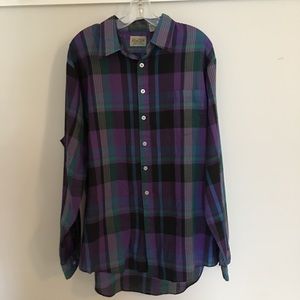 Men’s Store Plaid Long Sleeve Button Down